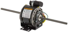 US Motors - 1/6 hp, OPAO Enclosure, Auto Thermal Protection, 1,075 RPM, 115 Volt, 60 Hz, Single Phase Permanent Split Capacitor (PSC) Motor - Size 48YZ Frame, Stud Mount, 3 Speed, Sleeve Bearings, 2.9 Full Load Amps, A Class Insulation, CCW Lead End - Industrial Tool & Supply