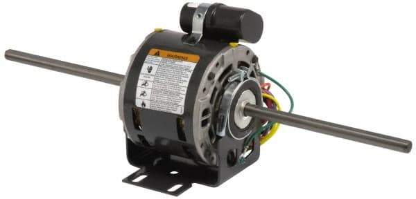 US Motors - 1/4 hp, OPAO Enclosure, Auto Thermal Protection, 1,625 RPM, 115 Volt, 60 Hz, Single Phase Permanent Split Capacitor (PSC) Motor - Size 48YZ Frame, Stud Mount, 2 Speed, Sleeve Bearings, 3.6 Full Load Amps, A Class Insulation, CCW Lead End - Industrial Tool & Supply