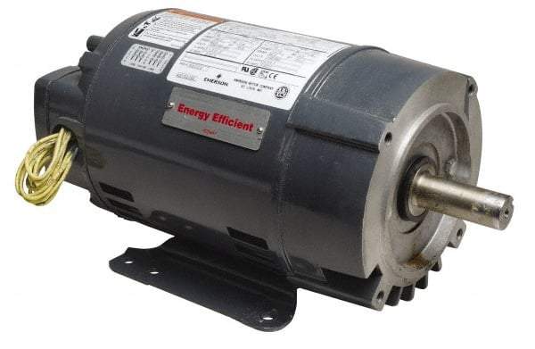 US Motors - 1 hp, ODP Enclosure, No Thermal Protection, 1,725 RPM, 208-220/440 Volt, 60/50 Hz, Three Phase Energy Efficient Motor - Size 56C Frame, C-Face Mount, 1 Speed, Ball Bearings, 3.6-3.6/1.8 Full Load Amps, A Class Insulation, Reversible - Industrial Tool & Supply