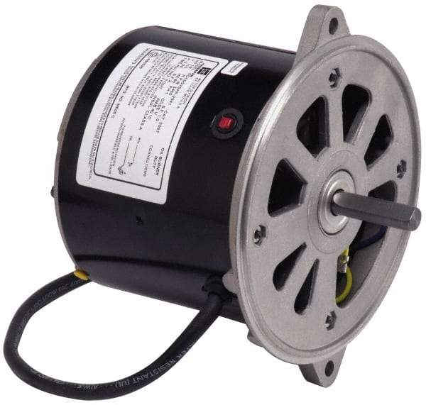 US Motors - 1/8 hp, ODP Enclosure, Manual Thermal Protection, 3,450 RPM, 115 Volt, 60 Hz, Industrial Electric AC/DC Motor - Size 48 Frame, Face Mount, 1 Speed, Sleeve Bearings, 2.4 Full Load Amps, A Class Insulation, Reversible - Industrial Tool & Supply