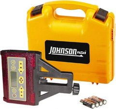 Johnson Level & Tool - Laser Level 4 AA Batteries, Laser Detector - Use With Red Beam Rotary Laser - Industrial Tool & Supply