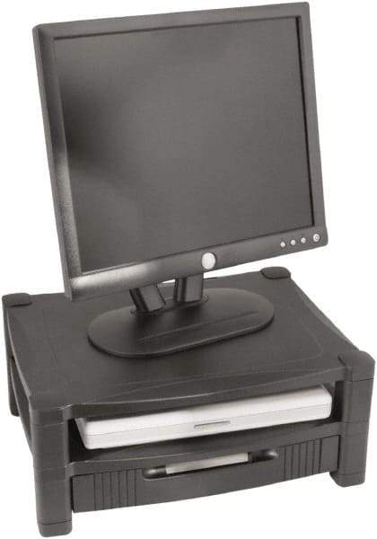 Kantek - Silver Two Level Stand - Use with Laptop, Monitor - Industrial Tool & Supply