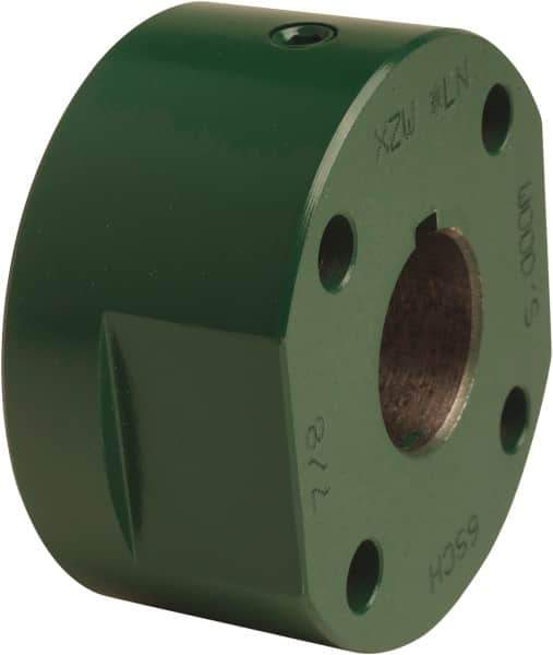 TB Wood's - 5/8 to 1-3/8" Bore, 2-1/2" Hub, 6 Flexible Coupling Hub - 2-1/2" OD, 1-7/32" OAL, Cast Iron, Order 2 Hubs, 2 Flanges & 1 Sleeve for Complete Coupling - Industrial Tool & Supply
