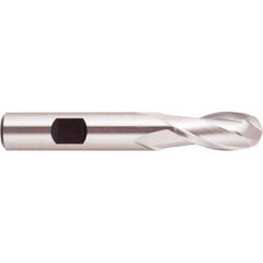 Regal Cutting Tools - 3/4" Diam, 1-5/8" LOC, 2 Flute High Speed Steel Ball End Mill - Industrial Tool & Supply