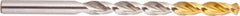 National Twist Drill - 29/64" 130° Cobalt Jobber Drill - TiN Finish, Right Hand Cut, Spiral Flute, Straight Shank, 5-5/8" OAL - Industrial Tool & Supply