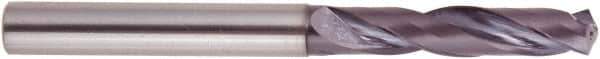 National Twist Drill - 11mm 140° Solid Carbide Jobber Drill - AlTiN Finish, Right Hand Cut, Spiral Flute, Straight Shank, 102mm OAL - Industrial Tool & Supply