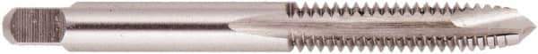 Regal Cutting Tools - M8x1.25 Metric, 3 Flute, Bright Finish, Solid Carbide Spiral Point Tap - Plug Chamfer, Right Hand Thread, 2-23/32" OAL, 1-1/8" Thread Length, 0.318" Shank Diam, 6H Class of Fit - Exact Industrial Supply