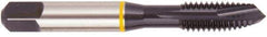 Regal Cutting Tools - #12-24 UNC, 2 Flute, Oxide Finish, Vanadium High Speed Steel Spiral Point Tap - Plug Chamfer, Right Hand Thread, 2-3/8" OAL, 1/2" Thread Length, 0.22" Shank Diam, 2B/3B Class of Fit, Series Triple Crown - Exact Industrial Supply