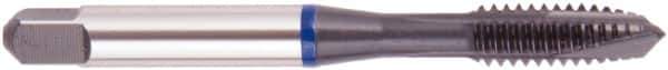 Regal Cutting Tools - M6x1.00 Metric, 3 Flute, Oxide Finish, Vanadium High Speed Steel Spiral Point Tap - Plug Chamfer, Right Hand Thread, 2-1/2" OAL, 0.591" Thread Length, 0.255" Shank Diam, 6H Class of Fit, Series Triple Crown - Exact Industrial Supply