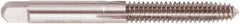 Regal Cutting Tools - #6-32 UNC 2B H3 Thread Limit Plug Thread Forming Tap - High Speed Steel, Bright Finish, 2" OAL, 11/16" Thread Length, Right Hand Thread, Series Met-Flo - Exact Industrial Supply