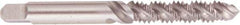 Regal Cutting Tools - M5x0.80 Metric 2 Flute 6H Plug Spiral Flute Tap - High Speed Steel, Bright Finish, 2-3/8" OAL, Right Hand Flute, Right Hand Thread, D4 - Exact Industrial Supply