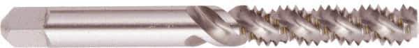 Regal Cutting Tools - M8x1.25 Metric Coarse, 3 Flute, Bottoming Chamfer, Bright Finish, High Speed Steel Spiral Flute STI Tap - Right Hand Flute, 2-23/32" OAL, 1-1/8" Thread Length - Exact Industrial Supply