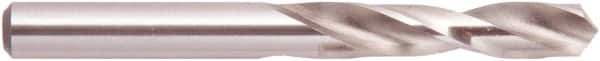 National Twist Drill - 31/64" 118° Spiral Flute High Speed Steel Screw Machine Drill Bit - Bright Finish, Right Hand Cut, 2-3/16" Flute Length, 3-11/16" OAL, Straight Shank - Industrial Tool & Supply