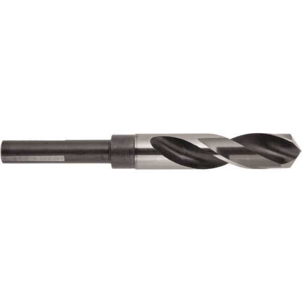 National Twist Drill - 1-1/4" Drill, 118° Point, High Speed Steel Silver Deming & Reduced Shank Drill Bit - Industrial Tool & Supply