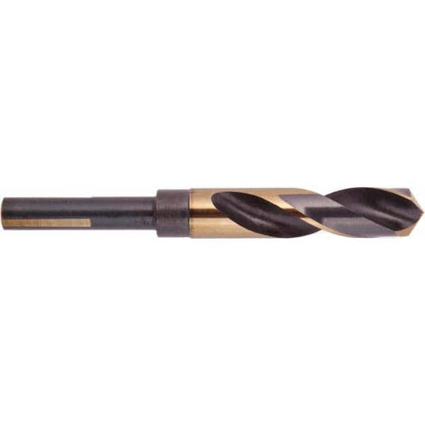 National Twist Drill - 33/64" Drill, 118° Point, High Speed Steel Silver Deming & Reduced Shank Drill Bit - Industrial Tool & Supply