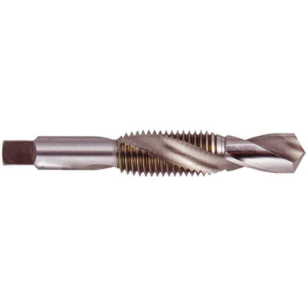 Regal Cutting Tools - 1/16-27 NPTF, 2-13/16" OAL, 0.242" Drill Diam x 11/16" Drill Length, Combination Drill & Tap - 4 Flutes, 11/16" Thread Length, High Speed Steel, Bright Finish - Industrial Tool & Supply