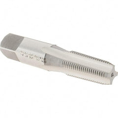 Regal Cutting Tools - 1/8-28" BSPT, 4 Flutes, Plug Chamfer, Bright Finish, High Speed Steel British Standard Pipe Tap - Exact Industrial Supply