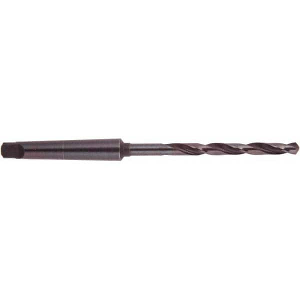 National Twist Drill - 2-1/32", 5MT 118° Point High Speed Steel Taper Shank Drill Bit - Industrial Tool & Supply