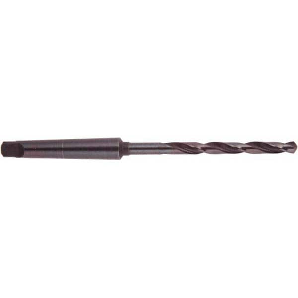 National Twist Drill - 1-19/32", 5MT 118° Point High Speed Steel Taper Shank Drill Bit - Industrial Tool & Supply