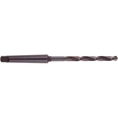 National Twist Drill - 2-1/2", 5MT 118° Point High Speed Steel Taper Shank Drill Bit - Industrial Tool & Supply