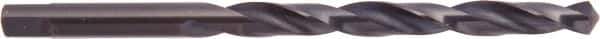 National Twist Drill - 5.7mm 118° High Speed Steel Jobber Drill - Oxide Finish, Right Hand Cut, Spiral Flute, Tanged Shank, 98mm OAL - Industrial Tool & Supply