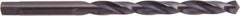 National Twist Drill - 5.7mm 118° High Speed Steel Jobber Drill - Oxide Finish, Right Hand Cut, Spiral Flute, Tanged Shank, 98mm OAL - Industrial Tool & Supply