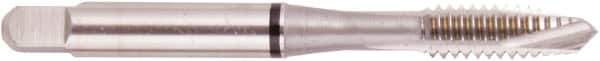 Regal Cutting Tools - #8-36 UNF, 3 Flute, Bright Finish, High Speed Steel Spiral Point Tap - Plug Chamfer, Right Hand Thread, 2-1/8" OAL, 29/64" Thread Length, 0.168" Shank Diam, 2B/3B Class of Fit, Series Triple Crown - Exact Industrial Supply