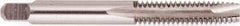 Regal Cutting Tools - #4-48 UNF, 2 Flute, Bright Finish, High Speed Steel Spiral Point Tap - Bottoming Chamfer, Right Hand Thread, 1-7/8" OAL, 9/16" Thread Length, 0.141" Shank Diam, 2B Class of Fit - Exact Industrial Supply