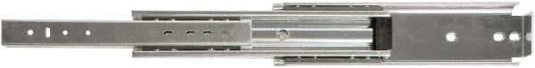 Knape & Vogt - 60" Slide Length, 60" Travel Length, Steel Drawer Slide - 3.13" Wide, 1-3/4" High, 500 Lb Capacity at Full Extension, Zinc Finish - Industrial Tool & Supply