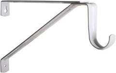 Knape & Vogt - 500 Lb Capacity, Epoxy Coated, Shelf & Pole Support Bracket - 14.380" Long, 5" High, 10" Wide - Industrial Tool & Supply