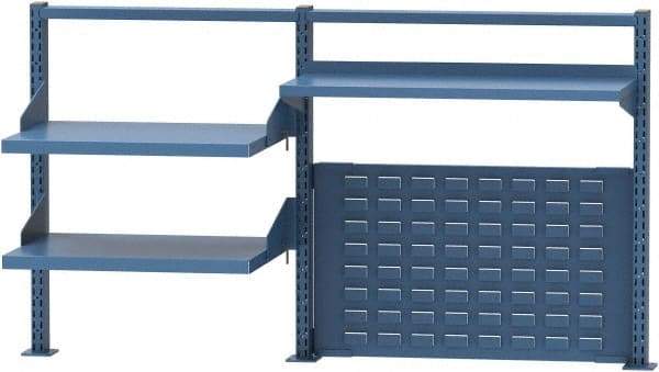 Lista - Steel Workbench & Workstation Riser Combination - 30" High, Use with 72" Long Workbenches - Industrial Tool & Supply