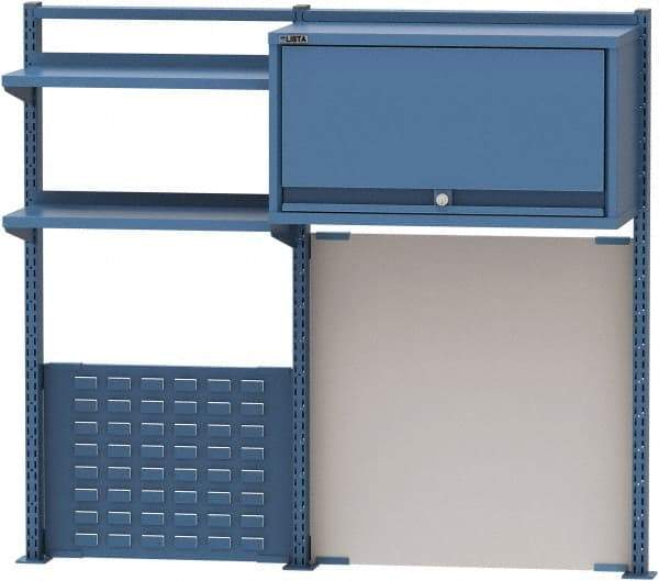 Lista - Steel Workbench & Workstation Riser Combination - 48" High, Use with 60" Long Workbenches - Industrial Tool & Supply