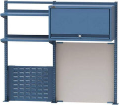 Lista - Steel Workbench & Workstation Riser Combination - 48" High, Use with 60" Long Workbenches - Industrial Tool & Supply