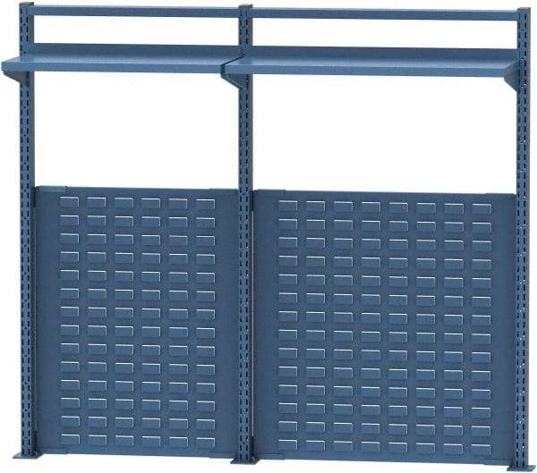 Lista - Steel Workbench & Workstation Riser Combination - 48" High, Use with 72" Long Workbenches - Industrial Tool & Supply
