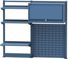 Lista - Steel Workbench & Workstation Riser Combination - 48" High, Use with 60" Long Workbenches - Industrial Tool & Supply