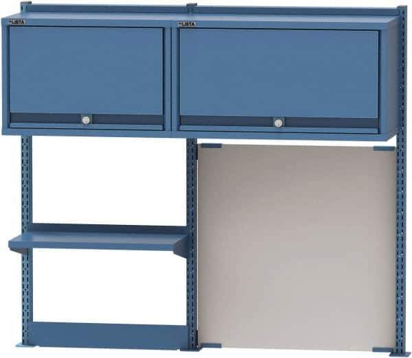 Lista - Steel Workbench & Workstation Riser Combination - 48" High, Use with 72" Long Workbenches - Industrial Tool & Supply