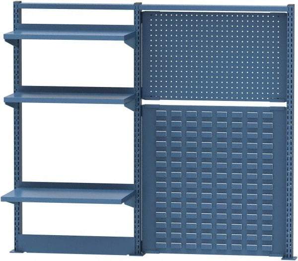 Lista - Steel Workbench & Workstation Riser Combination - 48" High, Use with 60" Long Workbenches - Industrial Tool & Supply