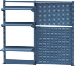Lista - Steel Workbench & Workstation Riser Combination - 48" High, Use with 60" Long Workbenches - Industrial Tool & Supply