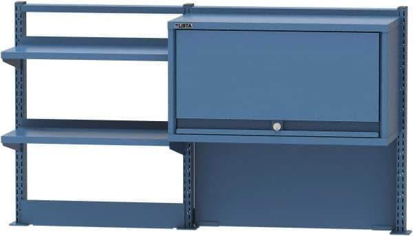 Lista - Steel Workbench & Workstation Riser Combination - 30" High, Use with 60" Long Workbenches - Industrial Tool & Supply