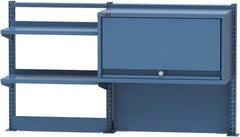Lista - Steel Workbench & Workstation Riser Combination - 30" High, Use with 72" Long Workbenches - Industrial Tool & Supply