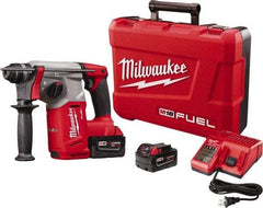 Milwaukee Tool - 18 Volt 1" SDS Plus Chuck Cordless Rotary Hammer - 0 to 4,900 BPM, 0 to 1,400 RPM, Reversible - Industrial Tool & Supply