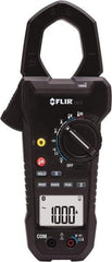FLIR - CM78-NIST, CAT IV, Digital True RMS Wireless Clamp Meter with 1.45" Clamp On Jaws - 1000 VAC/VDC, 1000 AC/DC Amps, Measures Voltage, Capacitance, Current, Frequency, Resistance - Industrial Tool & Supply