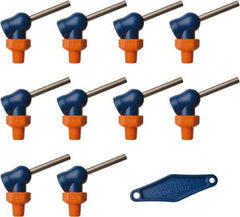 Loc-Line - 1/8" Hose Inside Diam x 5/32" Nozzle Diam, High-Pressure Coolant Hose Nozzle - NPT, for Use with Loc-Line Modular Hose System, 10 Pieces - Industrial Tool & Supply