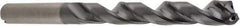 SGS - 5.5mm 140° Solid Carbide Jobber Drill - AlTiN Finish, Right Hand Cut, Spiral Flute, Straight Shank, 82mm OAL, Standard Point - Industrial Tool & Supply