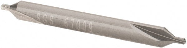 SGS - Metric Plain Cut 60° Incl Angle Solid Carbide Combo Drill & Countersink - Industrial Tool & Supply