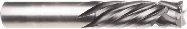 SGS - 3/8" Cutting Diam x 1-1/8" Length of Cut, 6 Flute, Compression Spiral Router Bit - Uncoated, Right Hand Cut, Solid Carbide, 2-1/2" OAL x 3/8" Shank Diam, Square End, 30° Helix Angle - Industrial Tool & Supply