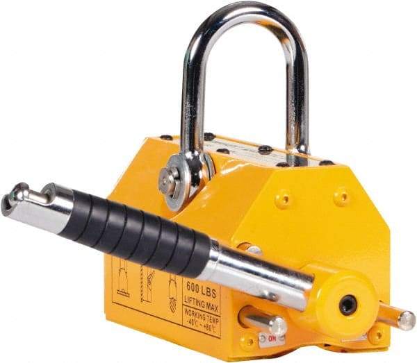 Vestil - 600 Lb Load Capacity, Magnetic Lifter - 6-13/16" High x 8-11/16" Wide - Industrial Tool & Supply
