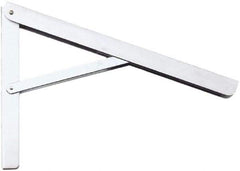 Knape & Vogt - 750 Lb Capacity, Anachrome Steel Coated, Adjustable L Bracket - 16" Long, 10" High, 9" Wide - Industrial Tool & Supply