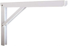 Knape & Vogt - 750 Lb Capacity, Epoxy Coated, Adjustable L Bracket - 12" Long, 10" High, 7" Wide - Industrial Tool & Supply