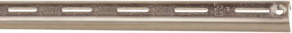 Knape & Vogt - 1,060 Lb Capacity, Anachrome Steel Coated, Shelf Standard Bracket - 48" Long, 11/16" High, 7/8" Wide - Industrial Tool & Supply